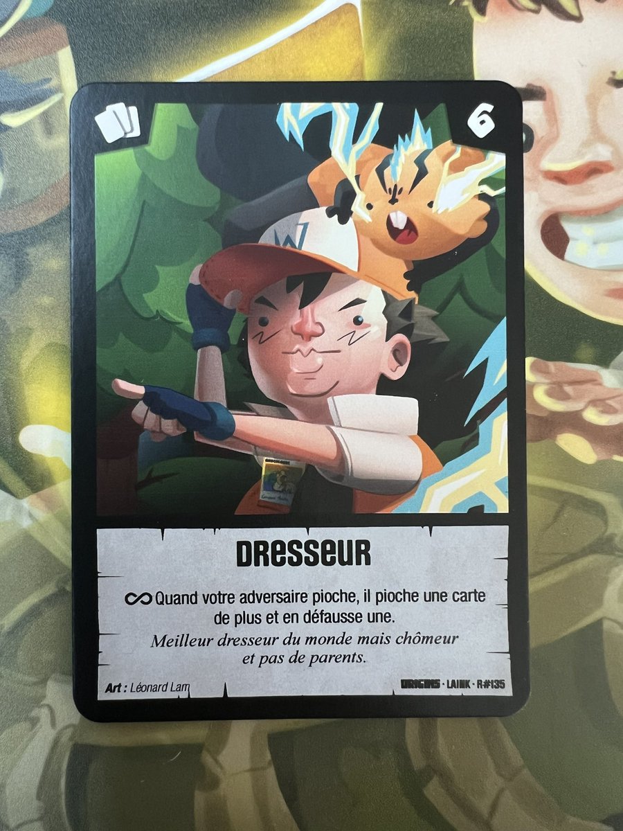nbdfxn's tweet photo. J’ai une carte ultra rare ! Laink en Terracid dresseur ! (Petit bug qui m’a bien fait rire, sacré métamorph Laink, il a même modifié le numéro.)
@WankilShop @laink @terracid https://t.co/Amil7hobbP