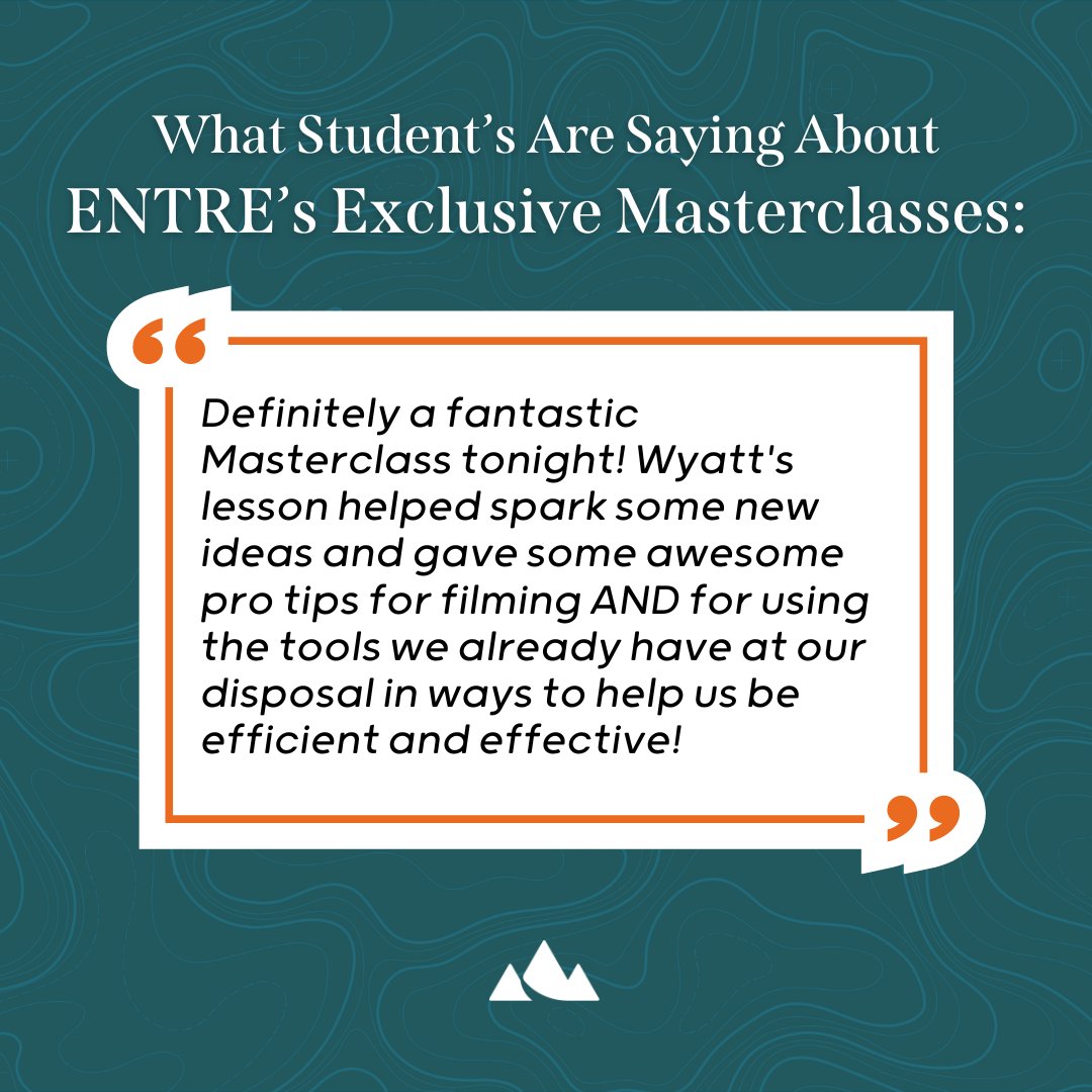ENTRE_Education's tweet photo. Your brand is ultimately determined by what people say about it when you're not in the room! Student feedback like this is what we strive for. https://t.co/TkFHT9PcAB