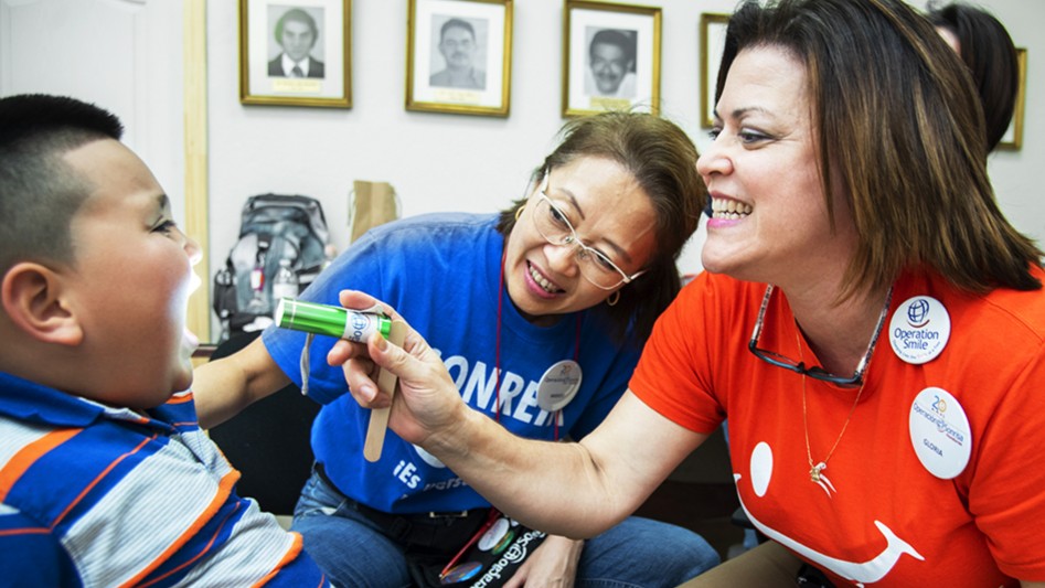 OpSmileUK's tweet photo. Did you know, half of children born with a cleft palate will need help with their speech?  Many children don't attend school because of their #cleft but #speechtherapy means they can learn to communicate, build friendships and really thrive! https://t.co/YaBDJjGfZE