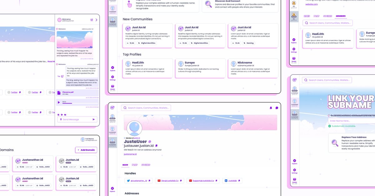 justaname_id's tweet photo. Say goodbye to complex addresses and hello to #JustaName! π Creating your digital #identity has never been easier.
Claim your free https://t.co/gcOBhLntqY subname here
https://t.co/yyUAbMGOJn ! #ENS #DigitalIdentity #Gasless https://t.co/irtyVwUP8b