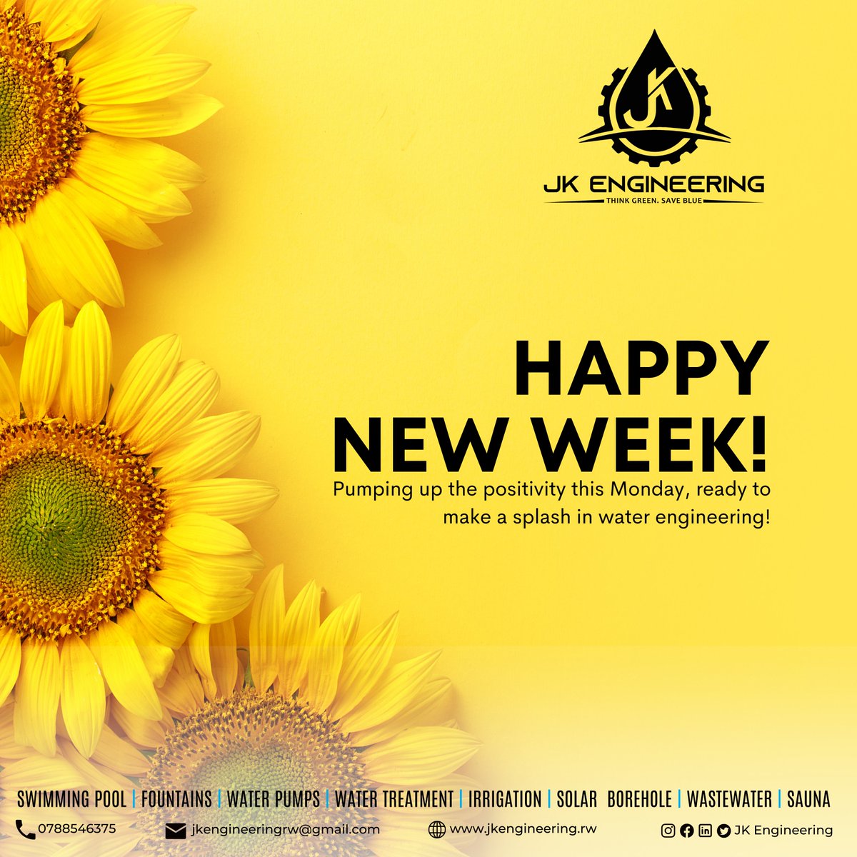 Pumping up the positivity this Monday, ready to make a splash in water engineering!🌞🛠️💧