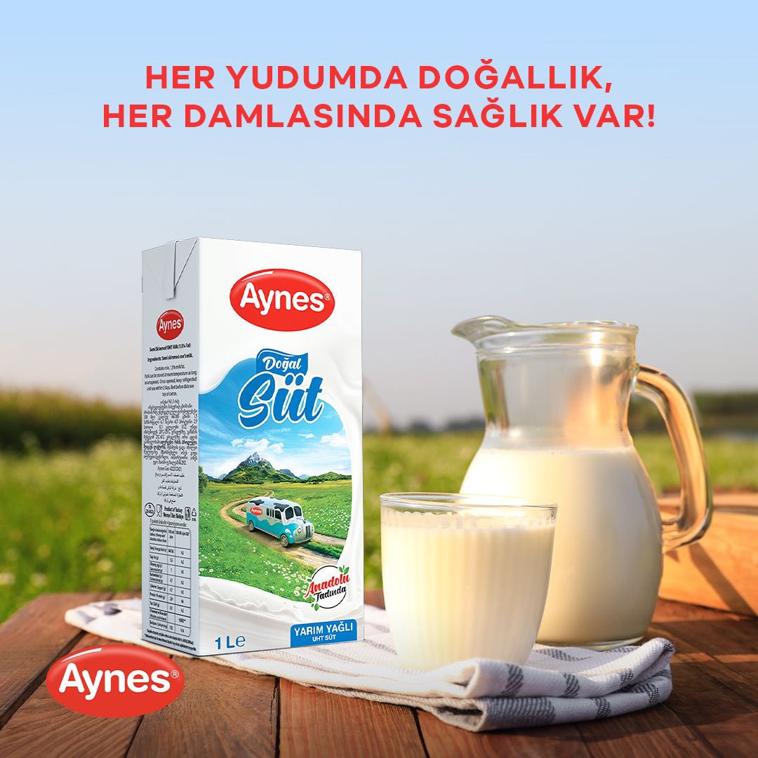 AynesGida's tweet photo. Anadolu’nun dört bir köşesinden sofralarınıza, sağlık ve saflık getirdik. Aynes sütle her sofrada lezzet ve sağlık var!
#Aynes https://t.co/8ofh3kTXOa