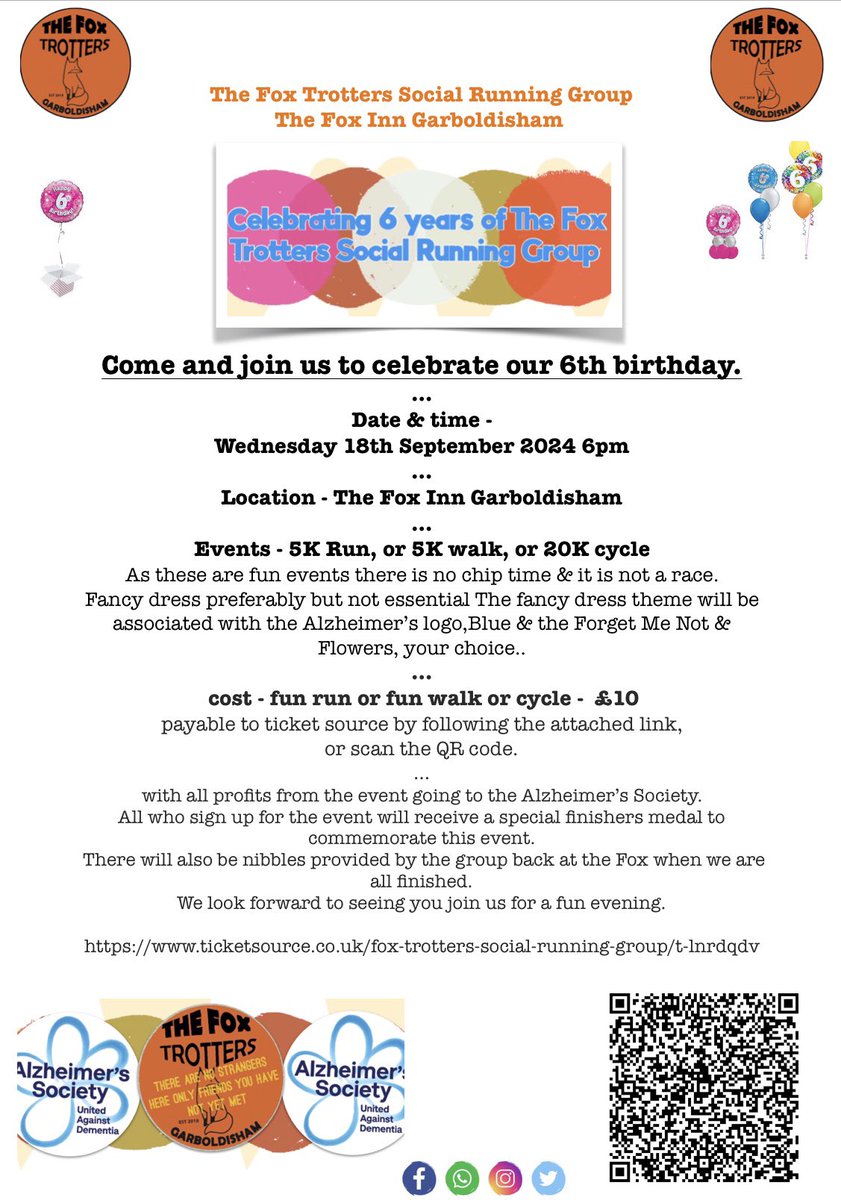 foxtrotters1066's tweet photo. Wednesday is our group night 6pm @FoxGarboldisham all are welcome #runners #walkers &amp; #drinkers finish @Fox for a drink &amp; chat #runwalktalk or just pop down for chat &amp; a drink  #communitygroup #internationaldayofhappiness @GPOstores @UKRunChat @QuitTheSitting @freeweeklytimed https://t.co/i0WLAazwlW