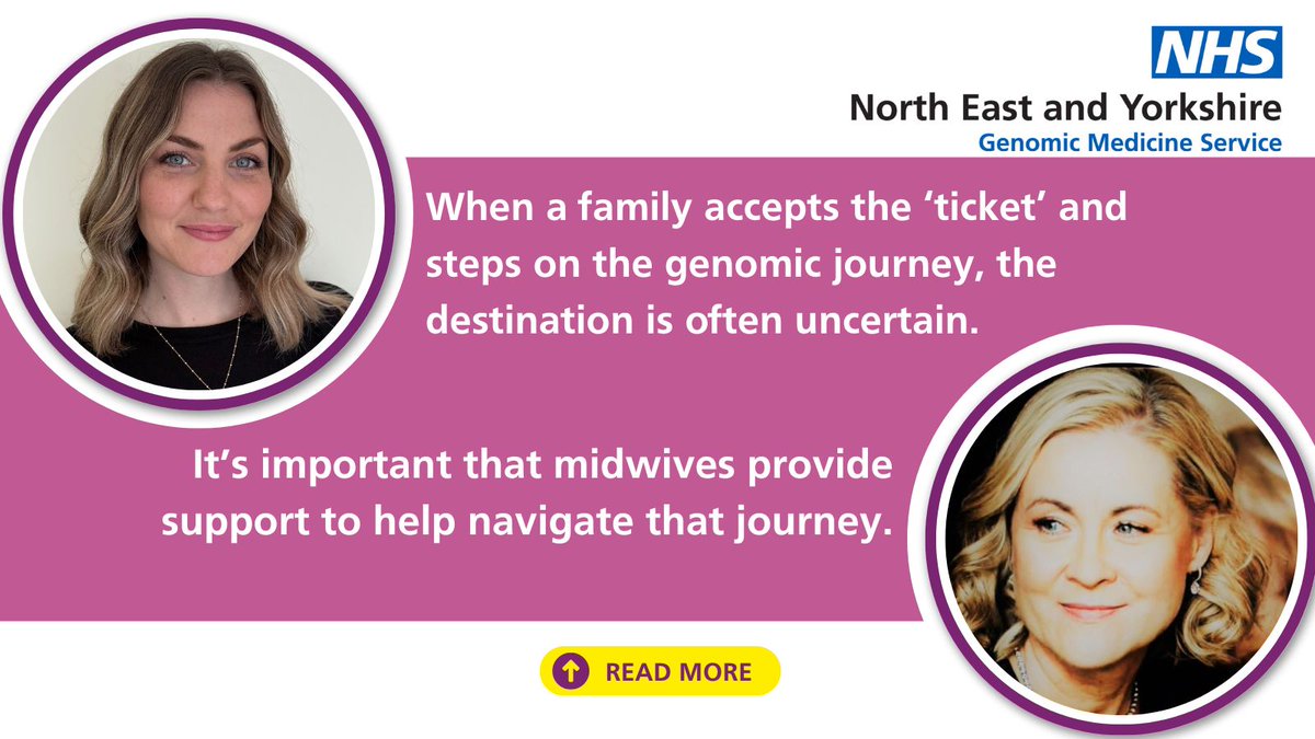 North East & Yorkshire Genomics (@neygenomics) on Twitter photo ‘Ticket to Ride: The Patient Journey’
It’s Day 3 of #GenomicsConversation week, and Lead Midwives Beth Shobbrook of <a href="/SEgenomics/">NHS South East Genomic Medicine Service</a> and <a href="/TinaPrendeville/">Tina Prendeville 💙</a> of the <a href="/NorthThamesGMS/">North Thames Genomic Medicine Service</a> explore how midwives help families navigate their #genomic journey.
Read more: ney-genomics.org.uk/lets-talk-geno… ‘Ticket to Ride: The Patient Journey’
It’s Day 3 of #GenomicsConversation week, and Lead Midwives Beth Shobbrook of <a href="/SEgenomics/">NHS South East Genomic Medicine Service</a> and <a href="/TinaPrendeville/">Tina Prendeville 💙</a> of the <a href="/NorthThamesGMS/">North Thames Genomic Medicine Service</a> explore how midwives help families navigate their #genomic journey.
Read more: ney-genomics.org.uk/lets-talk-geno…