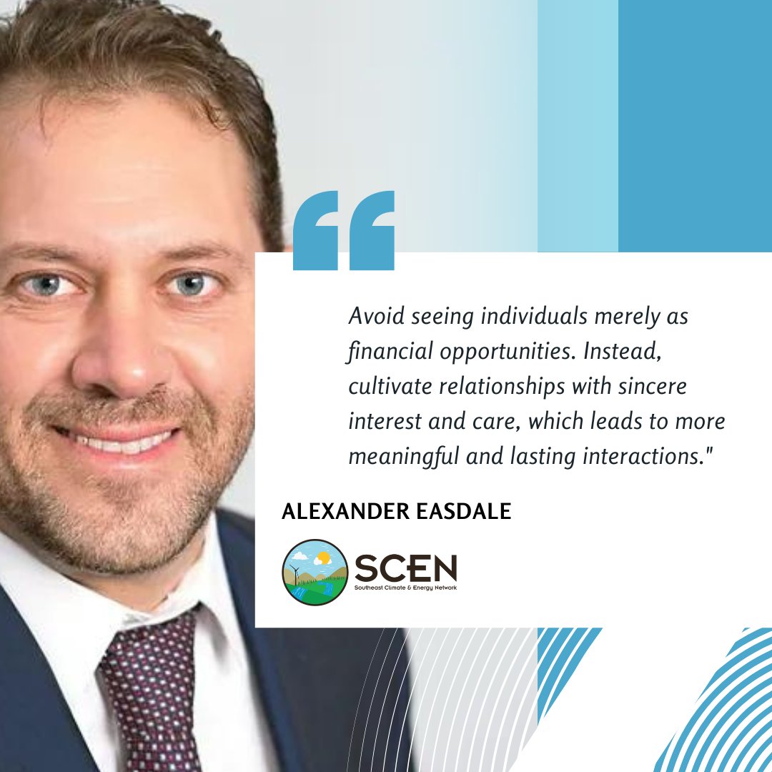 scennetwork1's tweet image. On this #WisdomWednesday we highlight our very own Executive Director, Alexander Easdale. #SCEN #BuildRelationships #Networking
