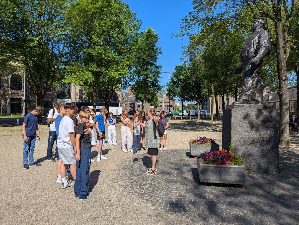 Haileybury_Hist's tweet photo. Yesterday saw Haileybury's Removes visit Amsterdam. Highlights were a walking tour through the Jewish cultural quarter and a visit to Anne Frank's House (pic 3 is the Annex) https://t.co/dW2Elw2duy