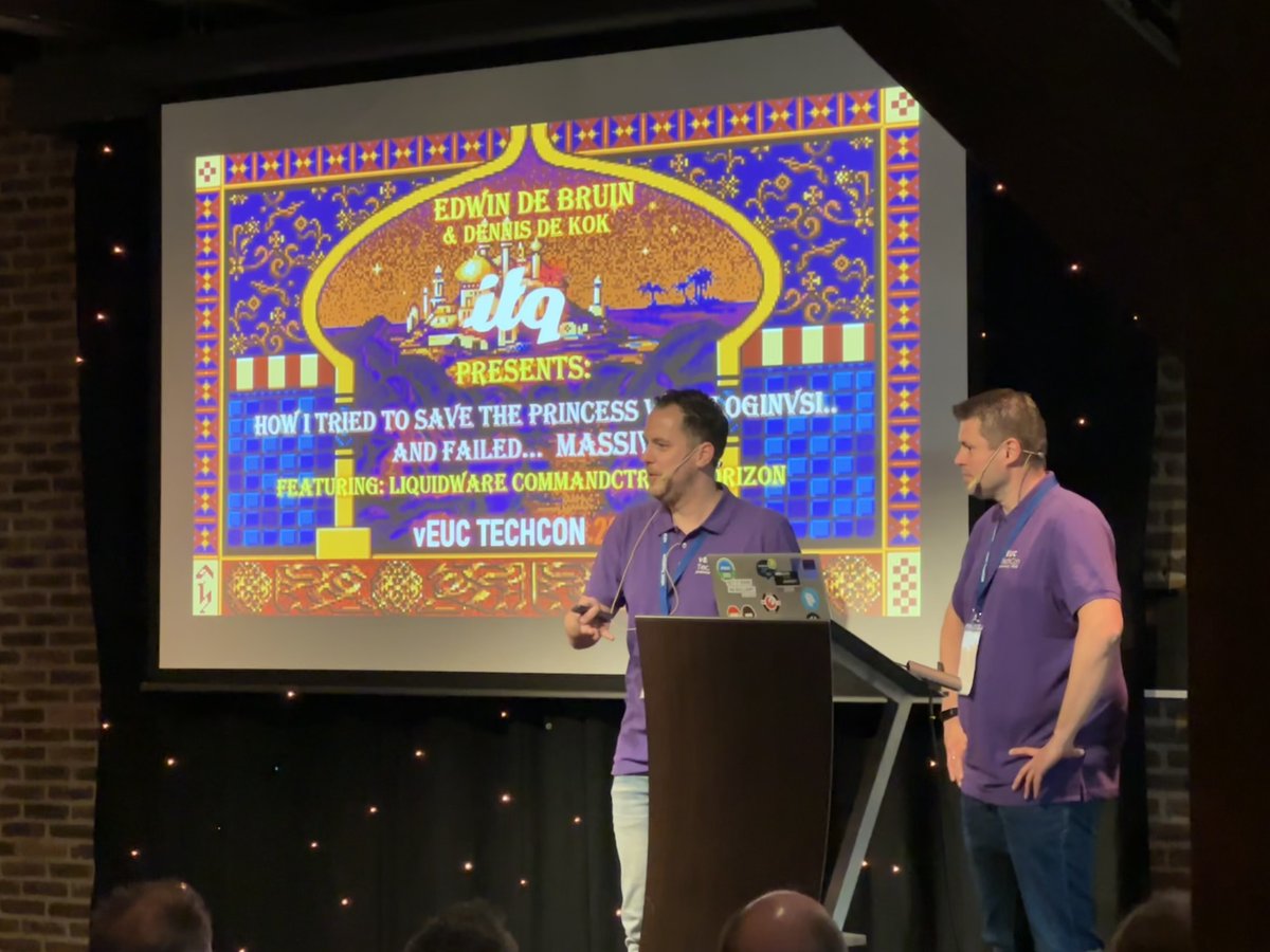 EUC TechCon (@euctechcon) on Twitter photo Het antwoord gaven ze op de eerste slide al weg, het is ze helaas niet gelukt. Maar <a href="/EdwindeBruin5/">Edwin de Bruin</a> en <a href="/DKok24/">Dennis de Kok</a> hebben met verschillende producten wel een dappere poging gewaagd en in de tussentijd de mogelijkheden van end-to-end monitoring en automated testing getoond. Het antwoord gaven ze op de eerste slide al weg, het is ze helaas niet gelukt. Maar <a href="/EdwindeBruin5/">Edwin de Bruin</a> en <a href="/DKok24/">Dennis de Kok</a> hebben met verschillende producten wel een dappere poging gewaagd en in de tussentijd de mogelijkheden van end-to-end monitoring en automated testing getoond.