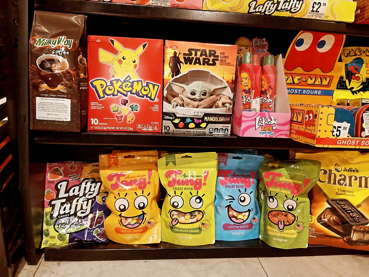 hmvIpswich's tweet photo. We have some new sweets & drinks in stock. Personally I'm intrigued by the Bob Ross drink π€
#AmericanSweets
#AmericanDrinks
#sweets
#drinks https://t.co/h0LzRbh5gG