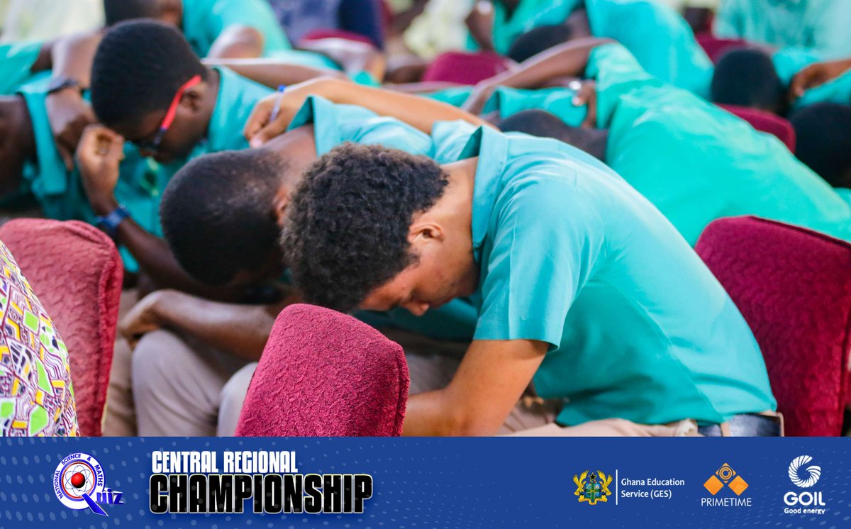 NSMQGhana's tweet image. CENTRAL REGIONAL CHAMPIONSHIP

End of Contest

Adisadel College: 41pts
St. Augustine&apos;s College: 39pts
Mfantsiman Girls&apos; SHS: 28pts
Winneba SHS: 28pts
Assin State College: 17pts

Santa! Making it to the Final in their usual comeback fashion!🔥

@Goil_Official

#NSMQ2024 #Primetime