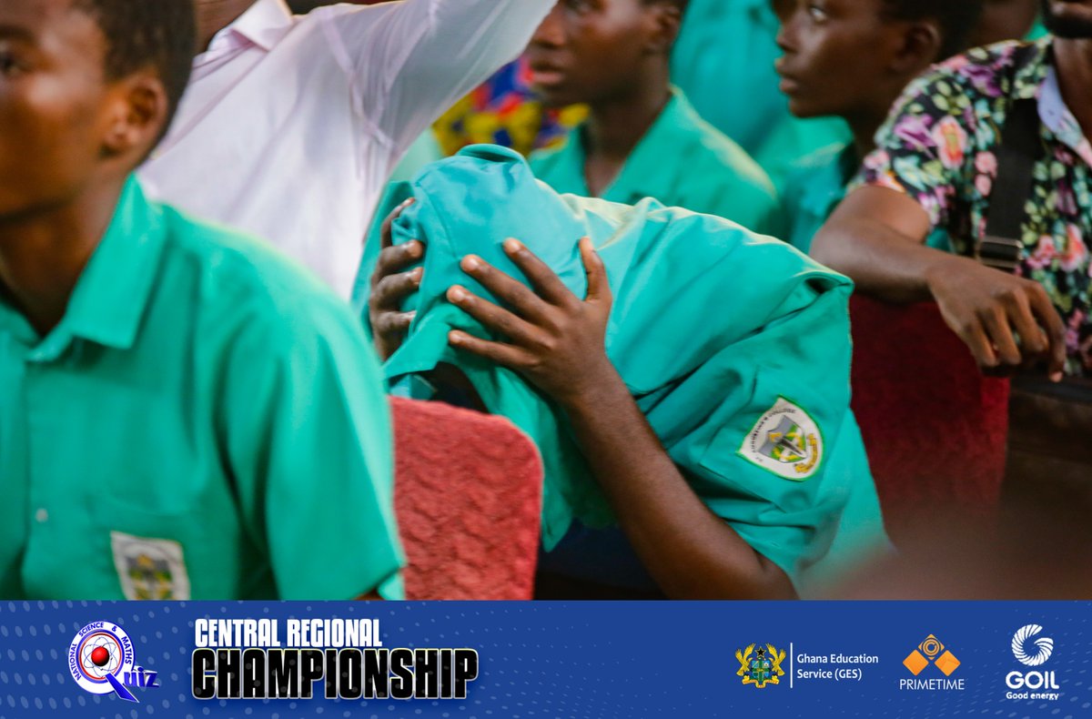 NSMQGhana's tweet image. CENTRAL REGIONAL CHAMPIONSHIP

End of Contest

Adisadel College: 41pts
St. Augustine&apos;s College: 39pts
Mfantsiman Girls&apos; SHS: 28pts
Winneba SHS: 28pts
Assin State College: 17pts

Santa! Making it to the Final in their usual comeback fashion!🔥

@Goil_Official

#NSMQ2024 #Primetime