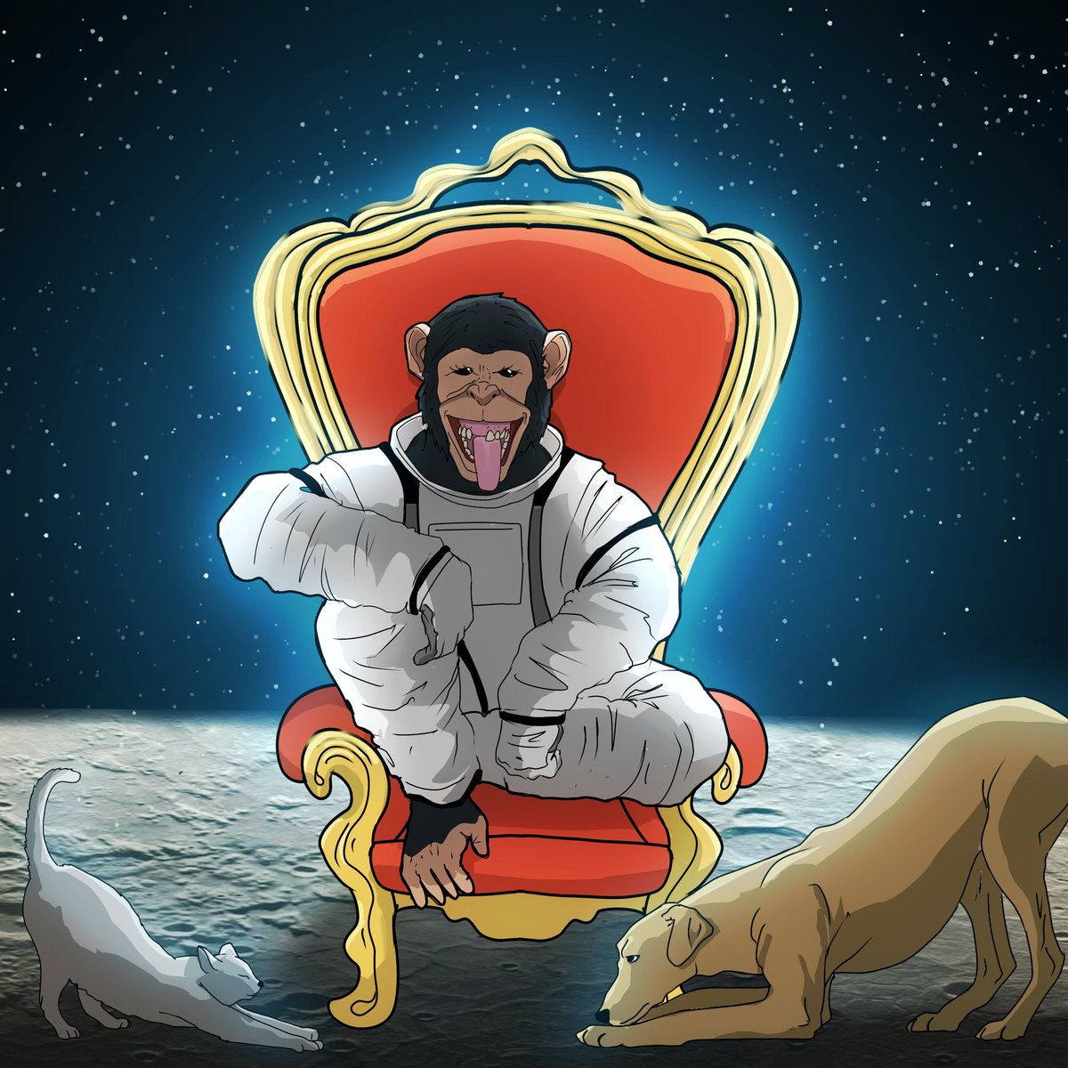 Now bow to your Moonking! @moonape_ham #MEMECOMP