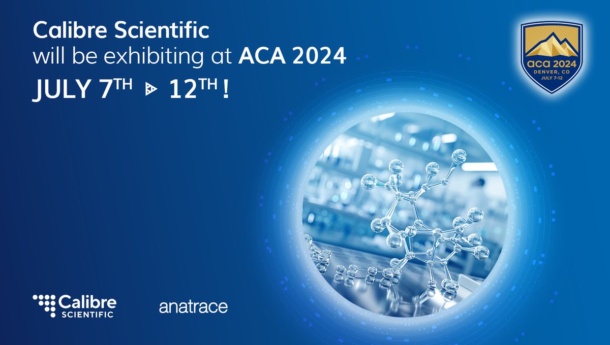 Anatrace Products, A Calibre Scientific Company (@anatraceprods) on Twitter photo Anatrace and Molecular Dimensions are excited to exhibit again this year at ACA 2024! Stop by the Calibre Scientific booth #404  to learn more about our quality products and great service.
#aca2024 #anatrace #moleculardimensions #crystallography #structuralbiology #protein Anatrace and Molecular Dimensions are excited to exhibit again this year at ACA 2024! Stop by the Calibre Scientific booth #404  to learn more about our quality products and great service.
#aca2024 #anatrace #moleculardimensions #crystallography #structuralbiology #protein