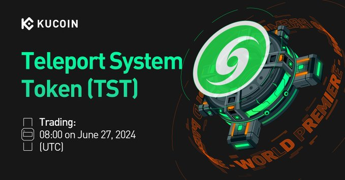 Le listing de @Teleport_DAO se fera demain, sur <a href="/kucoincom/">KuCoin</a> à 10h (heure française)🔥🔥

Projet game changer dans la narratif BRC20 ! La hype va t-elle revenir grâce à ce genre de projets ? 

On va suivre ça de prêt !

$TST