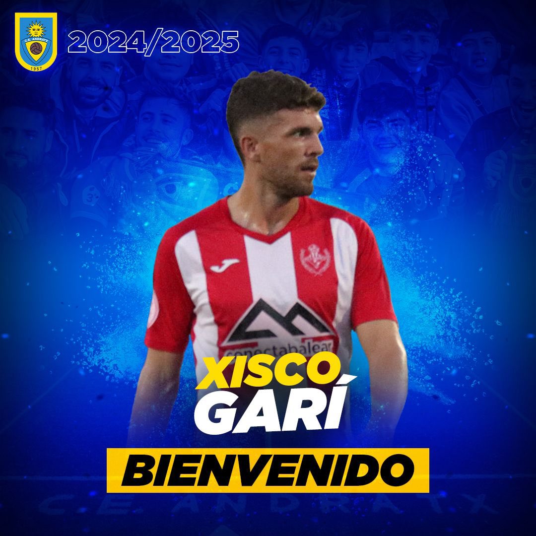 🔵🟡🚨FICHAJE:

XISCO GARÍ SERRA

Central de 30 años con larga experiencia en diferentes clubes de Mallorca: CD Manacor, CD Santanyí, CE Constancia, RCD Mallorca B y CD San Francisco.

🐓Seguimos reforzando la zaga de los gallos!

#TornamASomiar #VamosGallos