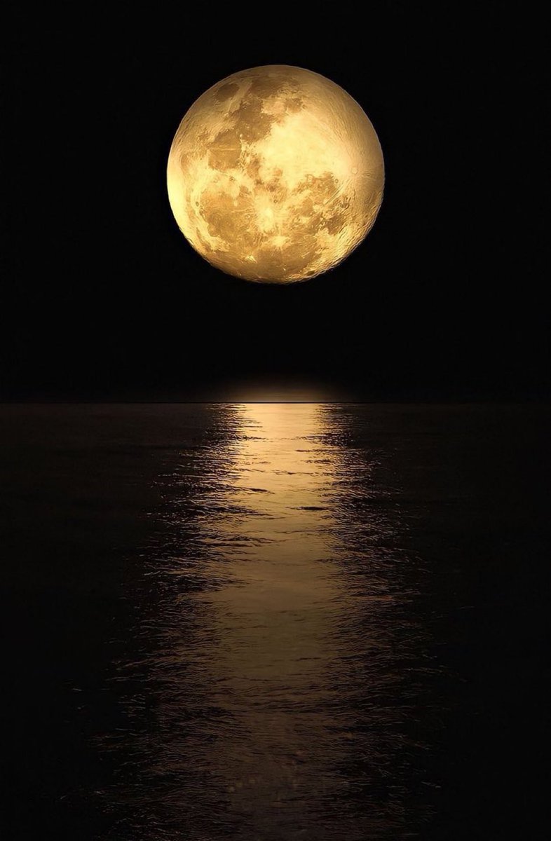 M1ONLOVER's tweet photo. Moon and Sea https://t.co/T4gjBrwPXp