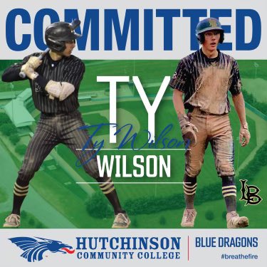 Ty Wilson (@tywilson2025) on Twitter photo I am very exited to announce my commitment to continue my academic and athletic career as a Hutchinson Blue Dragon in Hutchinson Kansas! <a href="/BlueDragonBSB/">Hutchinson Blue Dragon Baseball</a>
A huge shoutout to people that helped me make this dream of mine of playing college ball happen.
β¬οΈβ¬οΈβ¬οΈ I am very exited to announce my commitment to continue my academic and athletic career as a Hutchinson Blue Dragon in Hutchinson Kansas! <a href="/BlueDragonBSB/">Hutchinson Blue Dragon Baseball</a>
A huge shoutout to people that helped me make this dream of mine of playing college ball happen.
β¬οΈβ¬οΈβ¬οΈ