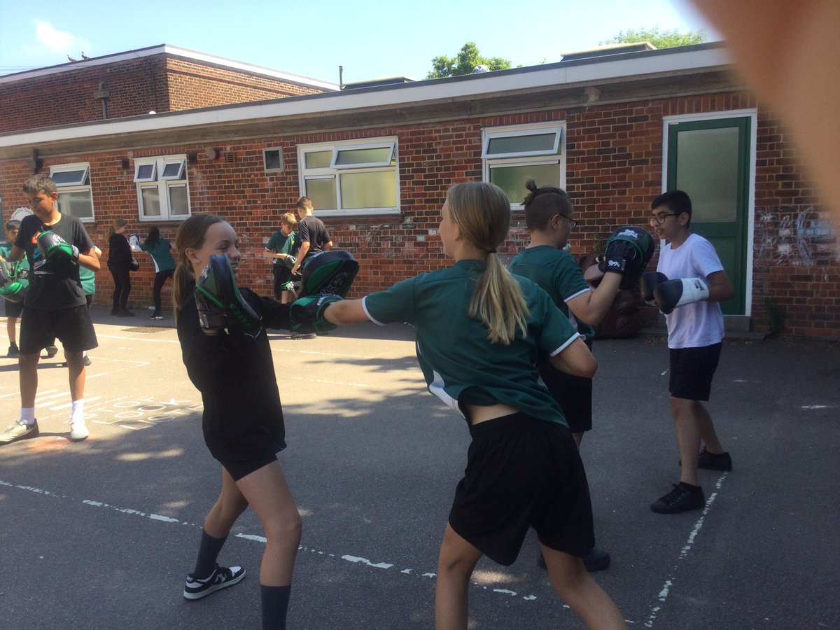 Fitness Fortnight continues with Boxercise in the scorching heat! #SOTO