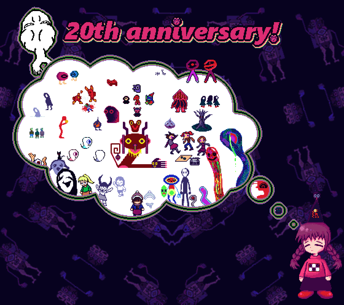 _Menalia_'s tweet photo. Happy birthday, Mado #yumenikki #yumenikki20th #ゆめにっき #ゆめにっき２０周年 https://t.co/Avnsg3O5vx