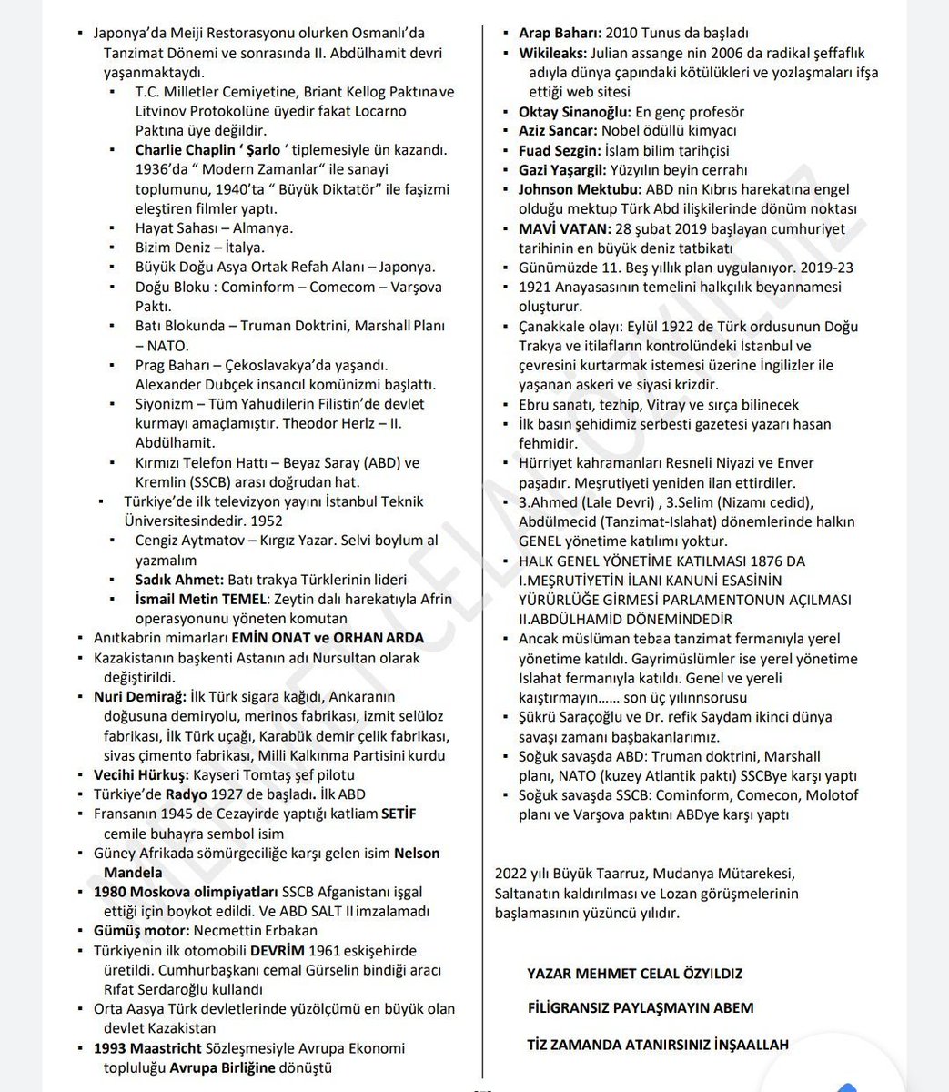 KPSS Çıkması Muhtemel Bilgiler 🌟

#kpss2024