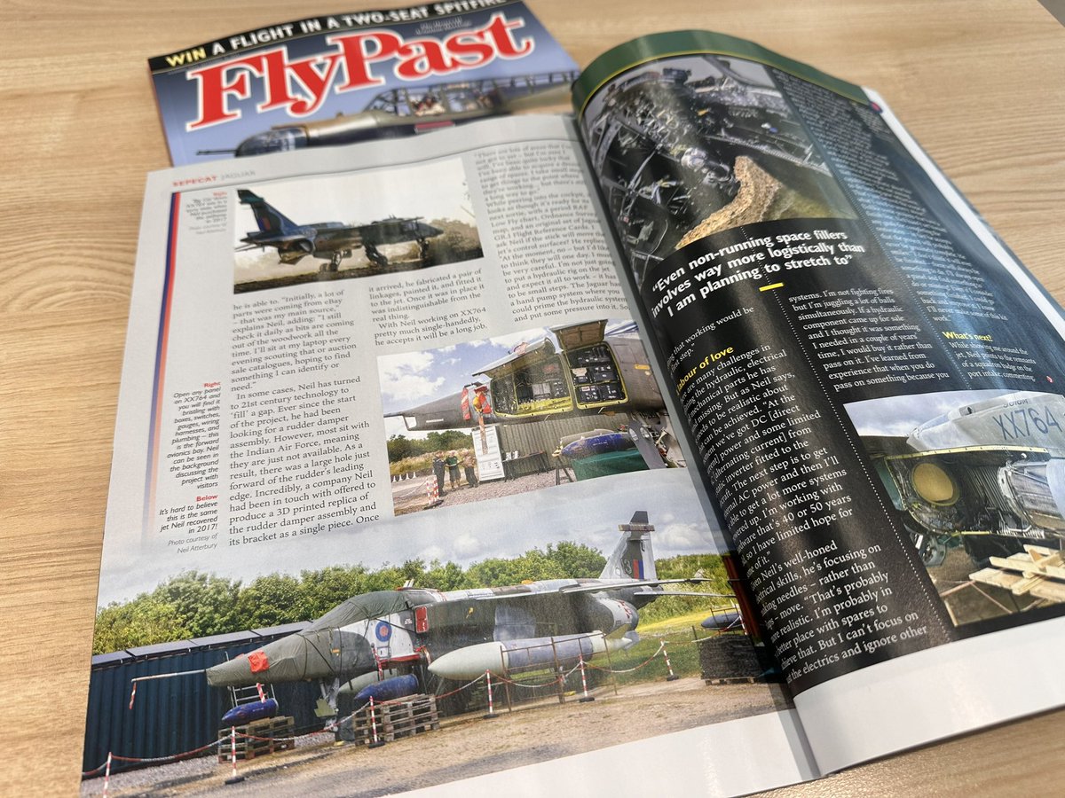 JaguarXX764's tweet photo. A nice write up in the August copy of @FlyPastMag  (available now). With thanks to those that made it possible. RT’s always gratefully received.. https://t.co/TmR3oBkLyY