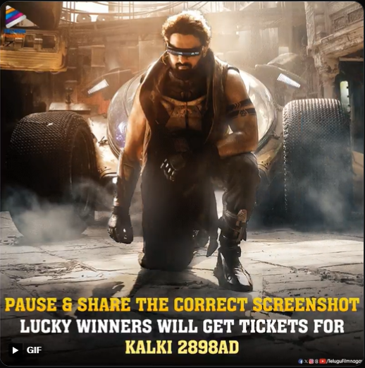 OnlyOnePrakash's tweet photo. @telugufilmnagar #TFNTicketContest #TeluguFilmNagar #KALKI2898AD‌O https://t.co/Mlo4Kk2q9i