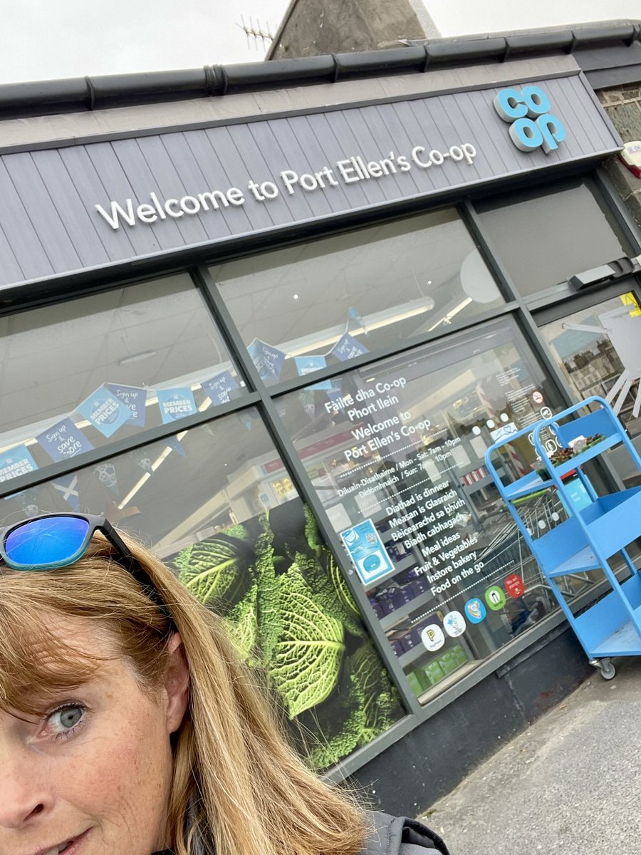 CoIslay's tweet photo. Out at lunchtime so took advantage of @coopuk #MemberPrices with a #MealDeal from the #PortEllen store. NB the sunglasses were purely used to hold my hair back today….@Tom_MPM https://t.co/rYqXAWoW8J