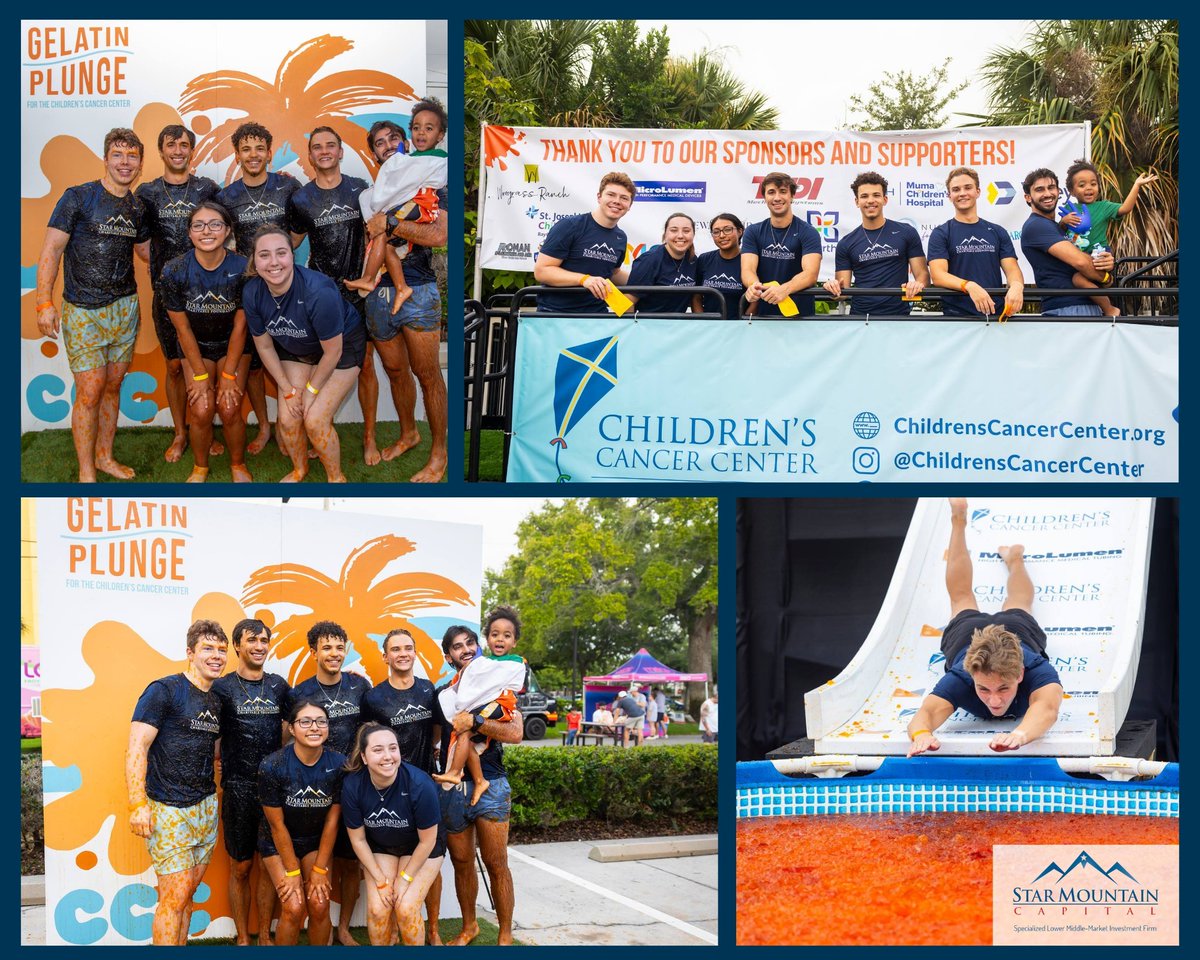 #StarMountainCapital &amp; #StarMountainCharitableFoundation participated in the Children's Cancer Center annual Gelatin Plunge on 6/15! Started in 2013 by the Children’s Cancer Center, the Gelatin Plunge has raised nearly $1,000,000. Learn more here: bit.ly/SMC-GelatinPlu…