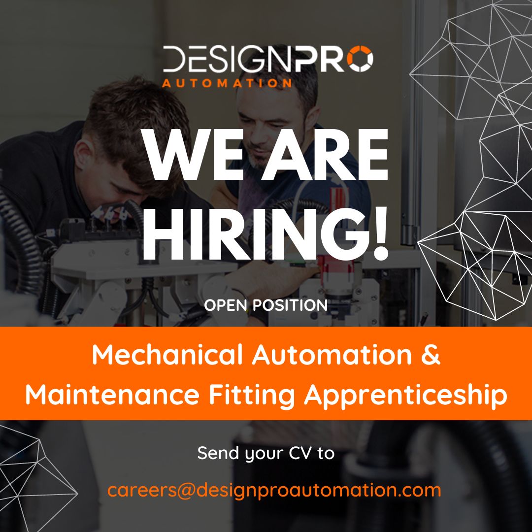 DesignProLtd's tweet image. 📢 #Apprenticeship Announcement!
Are you ready to kickstart your career in engineering? We have an opening for a Mechanical Automation &amp;amp; Maintenance Fitter Apprentice (September intake).

🔗 Apply Now -  designproautomation.com/develop-your-c…

#Engineering #DesignProAutomation @apprenticesIrl