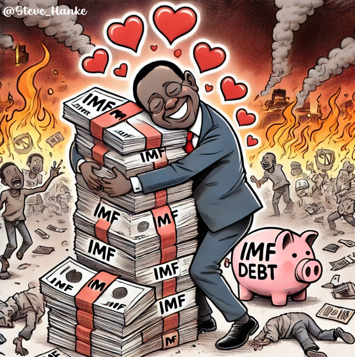 steve_hanke's tweet image. In the past 3 years, the IMF has put Kenya on the hook for over $5 bn IN DEBT.

Pres. Ruto is HOOKED on IMF DEBT.

As Harvard Prof. Robert Barro puts it, "THE IMF DOESN'T PUT OUT FIRES, IT STARTS THEM."