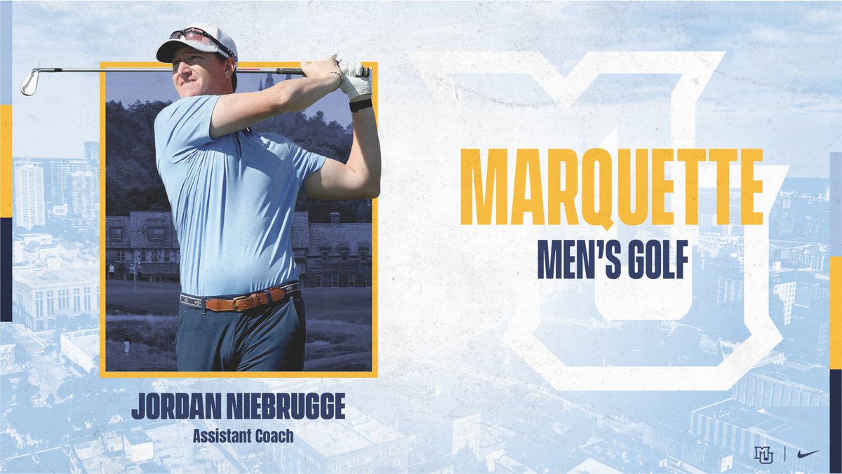 Excited to officially welcome Mequon native Jordan Niebrugge as our new assistant coach! Niebrugge is one of the most accomplished amateur golfers in Wisconsin state history and a four time NCAA Division I PING All-American. #WeAreMarquette

MORE INFO 🔗
gomarquette.com/news/2024/6/25…