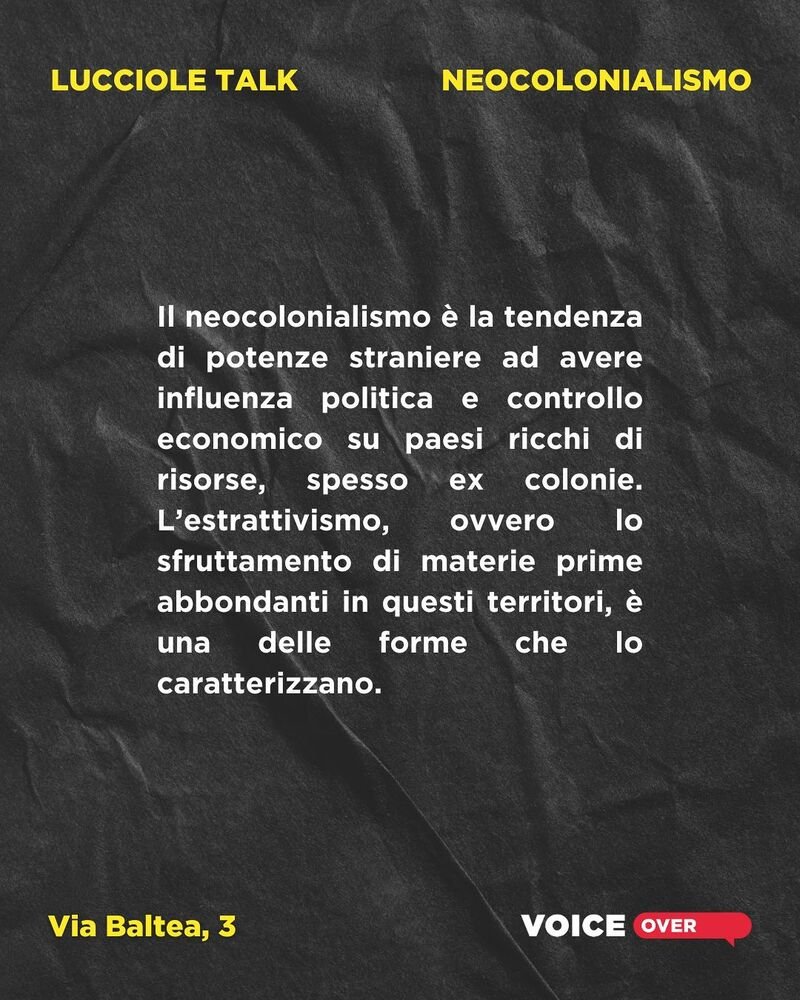 bianco222's tweet image. Vi aspetto questa sera alla casa di quartiere di Via Baltea 3 a Torino dalle 19.30 per parlare di estrattivismo e neocolonialismo. 👇