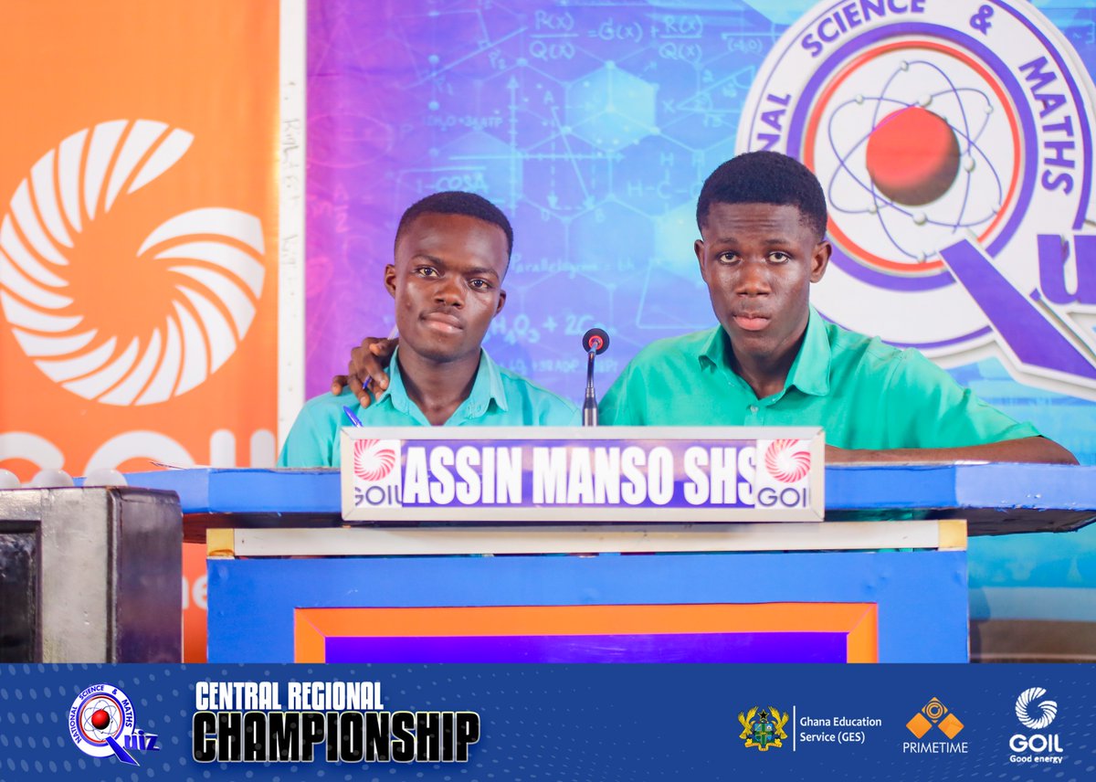 NSMQGhana's tweet photo. CENTRAL REGIONAL CHAMPIONSHIP

In the second contest, we have:

Hope College
Apam SHS
Assin Manso SHS
Mfantsipim School
Swedru Secondary School

@Goil_Official

#NSMQ2024 #Primetime https://t.co/WibxnxdycN