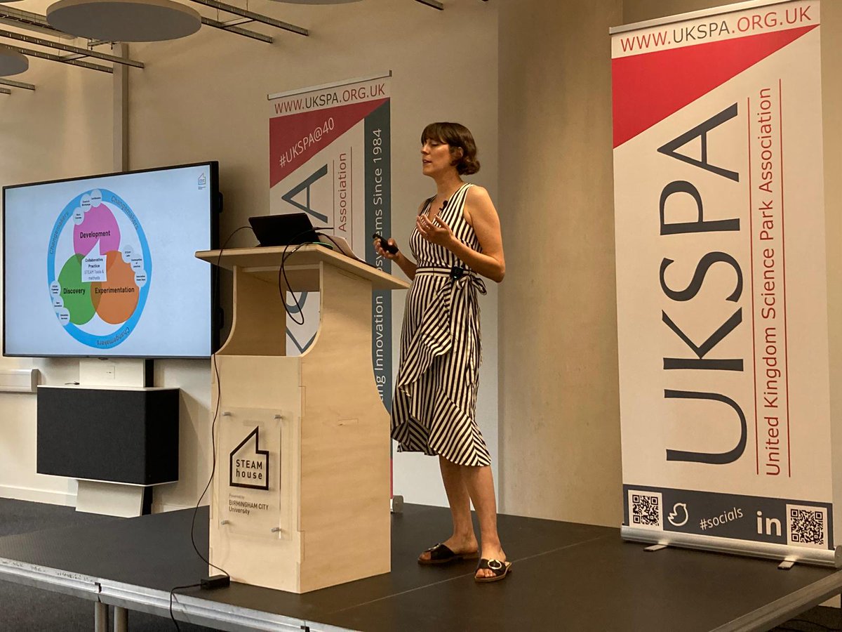 UKSPA's tweet photo. Our Circular Economy Session on Looking at the Challenges &amp; Opportunities of Transitioning. Ed Willmott, Managing Director, Prova
Vita Woods, Innovation Manager, STEAMhouse, Richard Pickett, Regional Sustainability Manager, Wates #ukspasummer #circulareconomy https://t.co/V8XjOXNhFk
