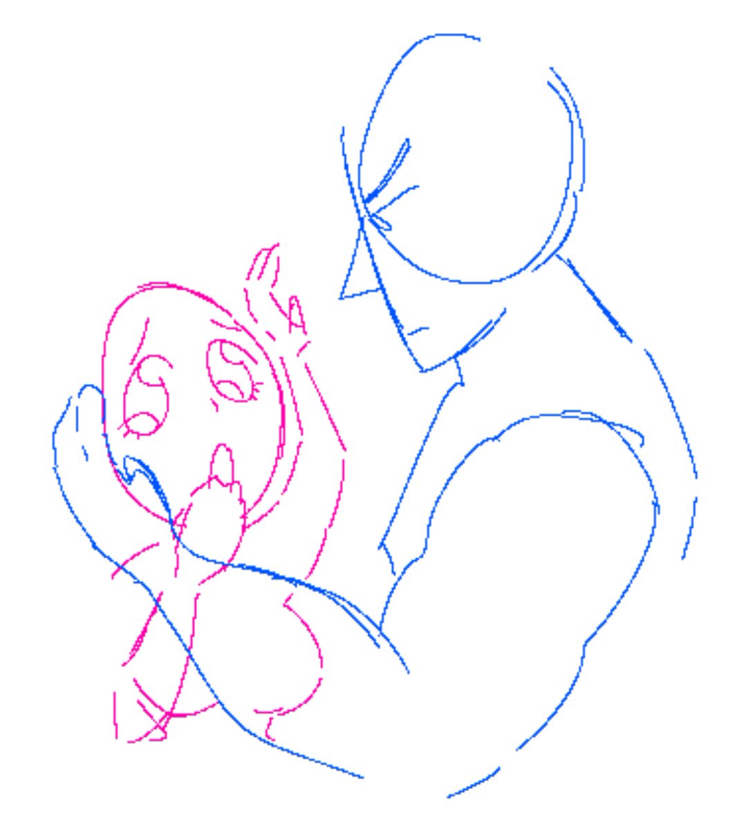 snowballbfdi's tweet photo. its so hard finding actual couple poses references because half of them just look like this https://t.co/w7a2ChRN7U