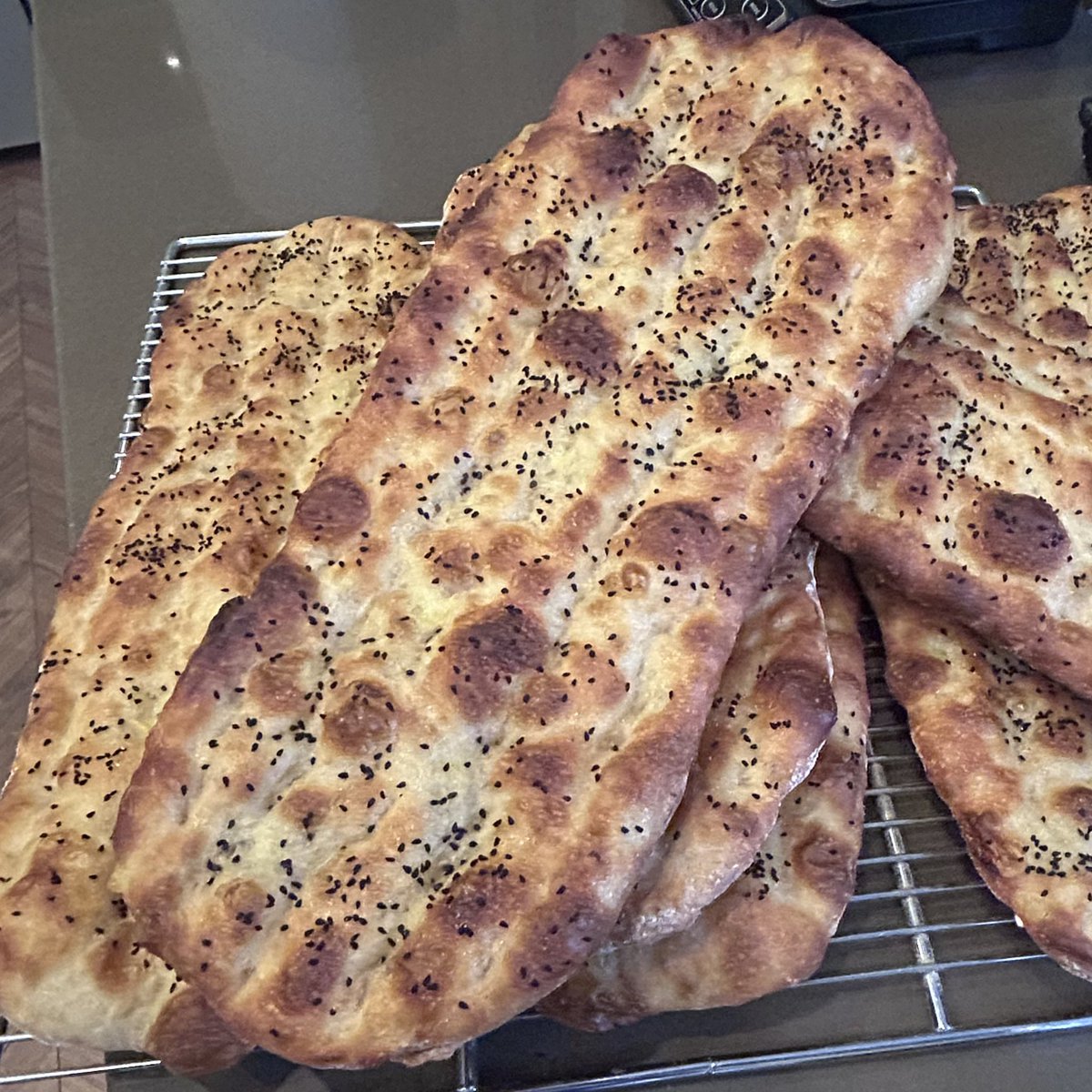 DaintyMonkey's tweet image. Special order of Nan-e Barbari today! 
#edinburghfood #nanebarbari #microbakery #trinityedinburgh