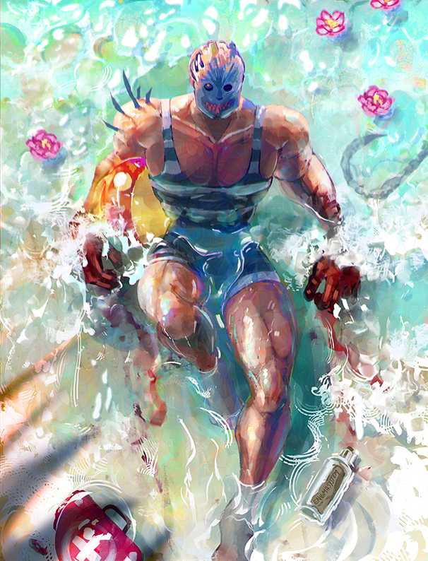 enigma_system's tweet photo. Beach date🏝️🪤

Trapper Hooked on you skin in dbd when? 
#dbd https://t.co/dBH39jwQXM