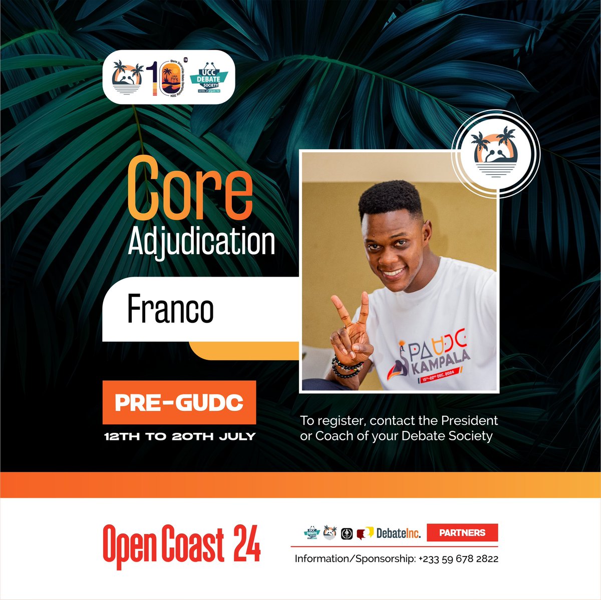 opencoastdebate's tweet photo. 🌴🌴🌴🌴🌴🌴🌴🌴🌴
➖➖➖➖➖➖➖➖➖
OPEN COAST PRE-GUDC CAP REVEAL*📣📣📣
➖➖➖➖➖➖➖➖➖
We weren't joking when we told you the Core Adjies are strictly top Dons! On to the next
🌀 Franco Osei Wusu

➖➖➖➖➖➖➖➖➖
♧GUDC Communications https://t.co/WzA7OyJEfk