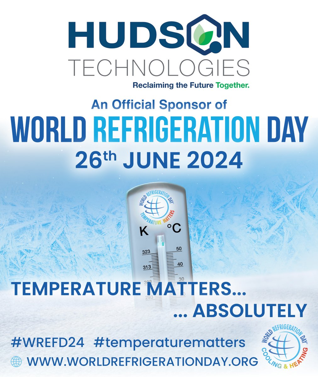 Happy World Refrigeration Day! Today is a very special day for our industry and we are proud to be an official sponsor of the event. 

Stay cool and have a fantastic World Refrigeration Day! 🌍❄️

#TemperatureMatters #ReclaimingTheFutureTogether #WREFD24 #WorldRefrigerationDay