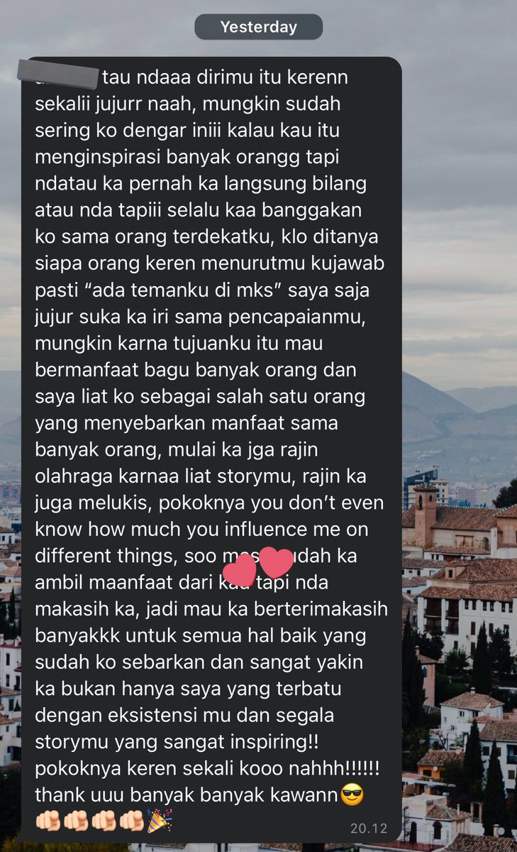floiyn's tweet photo. nangis banyak malam ini. bukan hanya karna gagal mencentang salah satu mimpi besarku tahun ini, tapi juga karena dikelilingi orang-orang yang sayang sama akuuu😭🤲 https://t.co/61vD5KWG6x