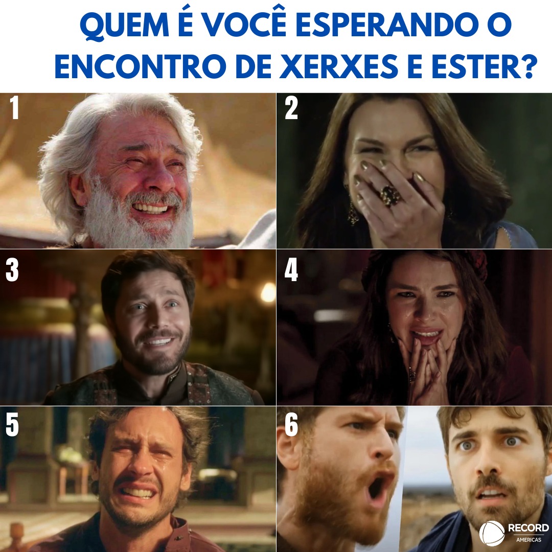 E aí, quem é você assistindo? 😂 A gente sabe que A Rainha da Pérsia tá de tirar o fôlego, né? 🥹 E hoje mais emoções estão por vir ❤️ Não perca, é a partir das 20h (NY) 😌

#ARainhadaPersia #Ester #RainhaEster #ReiXerxes #Xerxes #CarloPorto #NathaliaFlorentino