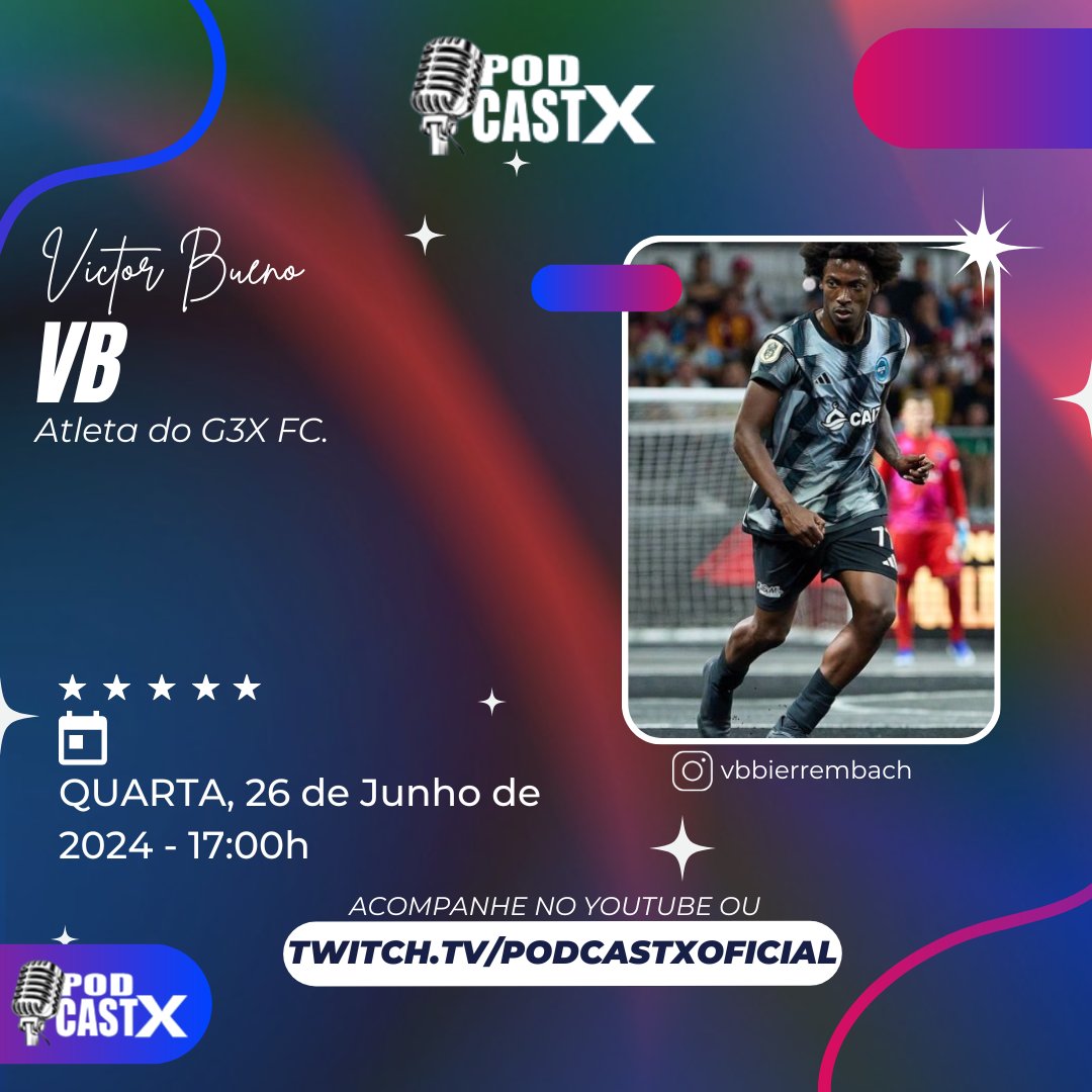 thevitorx_'s tweet photo. Faaala galera, bora de podcast?

Hoje vamos conhecer um pouco mais da história do meu parceiro @Vbbierrembach77 um dos destaques do @g3xFC  na @_KingsLeague_BR 

ás 17h no youtube ou twitch "podcastxoficial" https://t.co/qnn0obuCQW