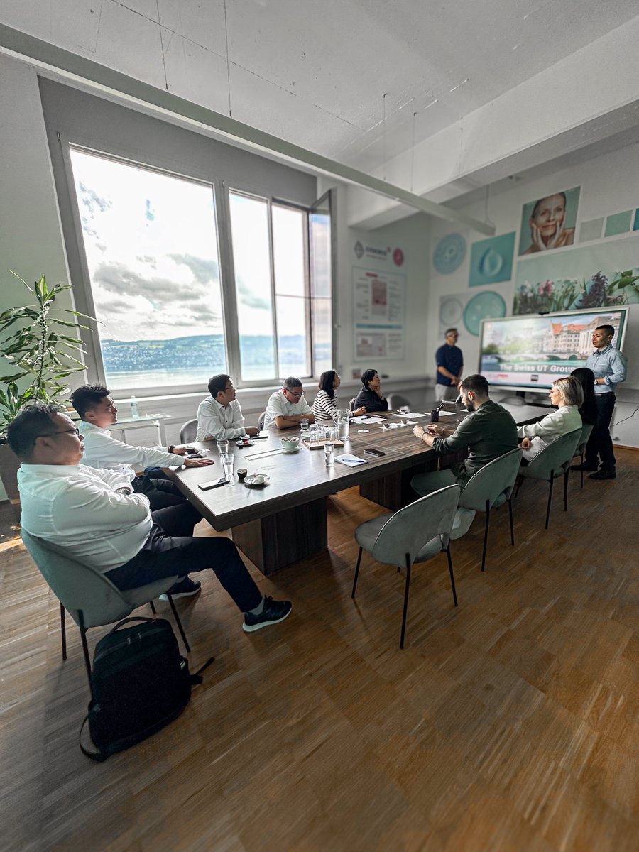 Evenswiss_CH's tweet photo. We were honored to host the Yinzhou District People’s Government of Ningbo City. Thank you for your visit and the insightful discussions. We’re excited about the opportunities for deeper collaboration in the cosmetics industry in China and beyond.

 谢谢你们 (Thank you)! https://t.co/t3ZoNqhSFY