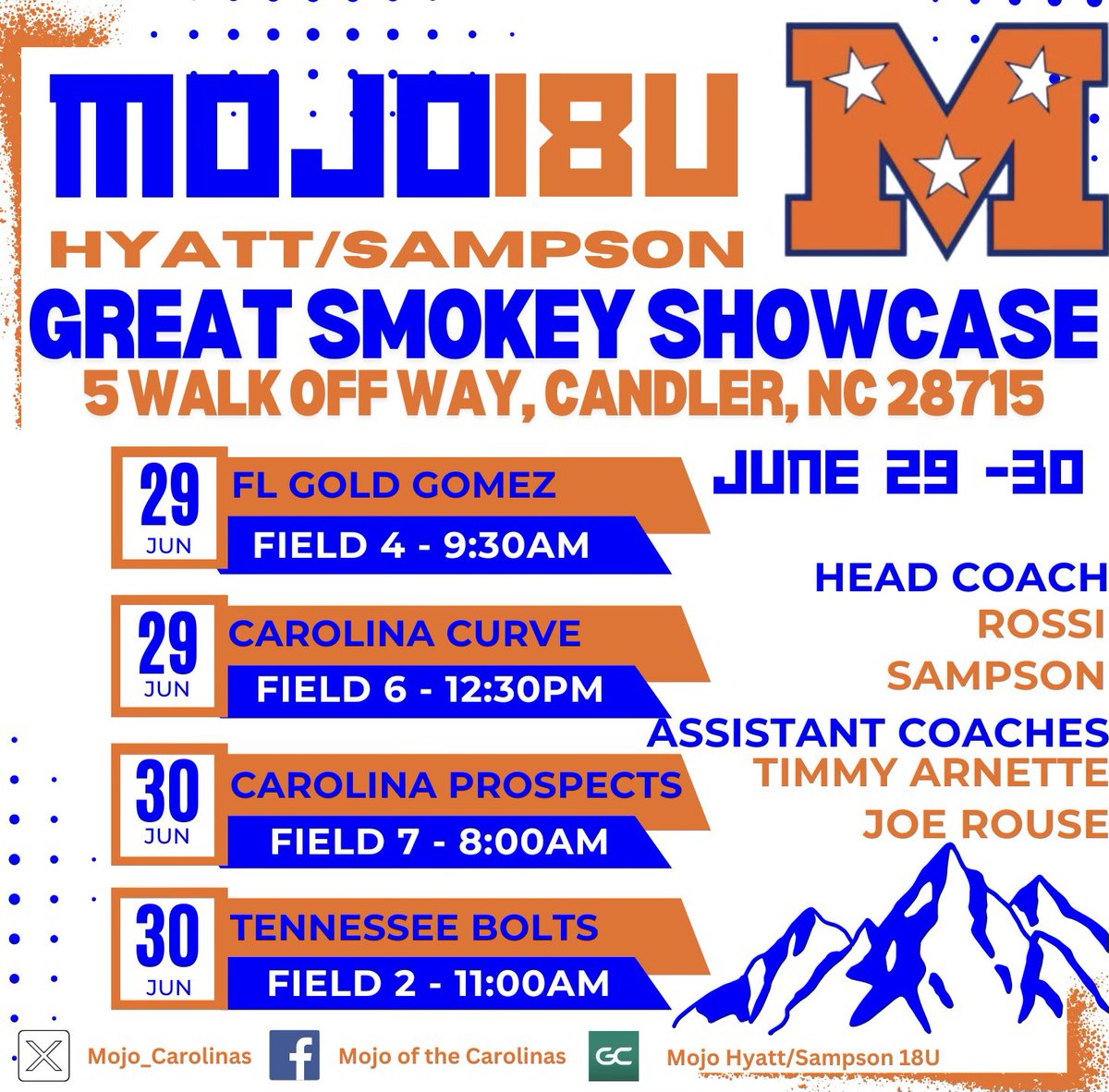 Ready to hit the field with my teammates in Asheville come join us <a href="/Maddie_Evans7/">Maddie Evans Gibbs</a> #Clawsup  #MojoMindset