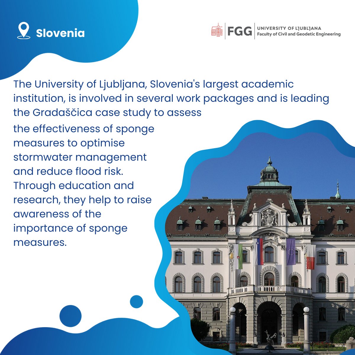 🌐 #SpongeScapes focus: University of Ljubljana's impact on sustainable landscapes. More info: urlr.me/F1s9v 
#UniversityofLjubjana #SpongeScapes #Partners