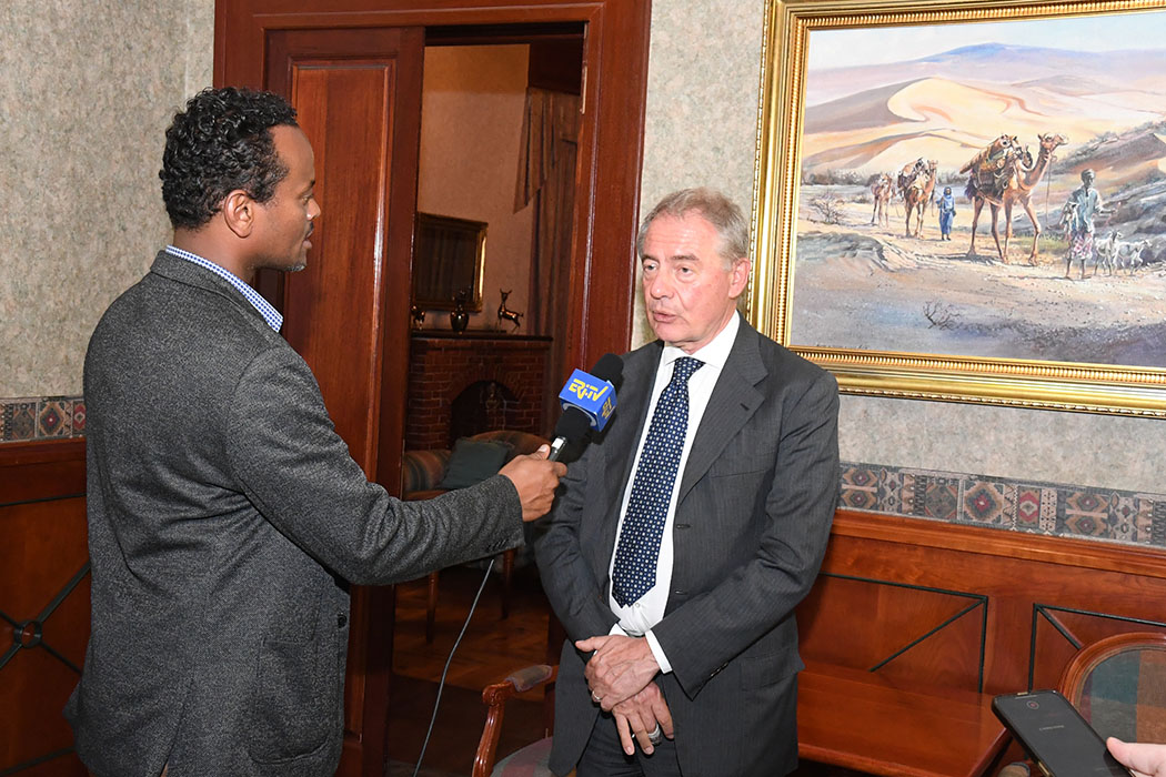 Eri-TV Interview with Mr. Adolfo Urso, Minister of Enterprises and Made in Italy  

Minister Urso underlines the reservoir of political goodwill that exists in both countries for fostering &amp; consolidating robust bilateral cooperation &amp; investment  in a wide range of