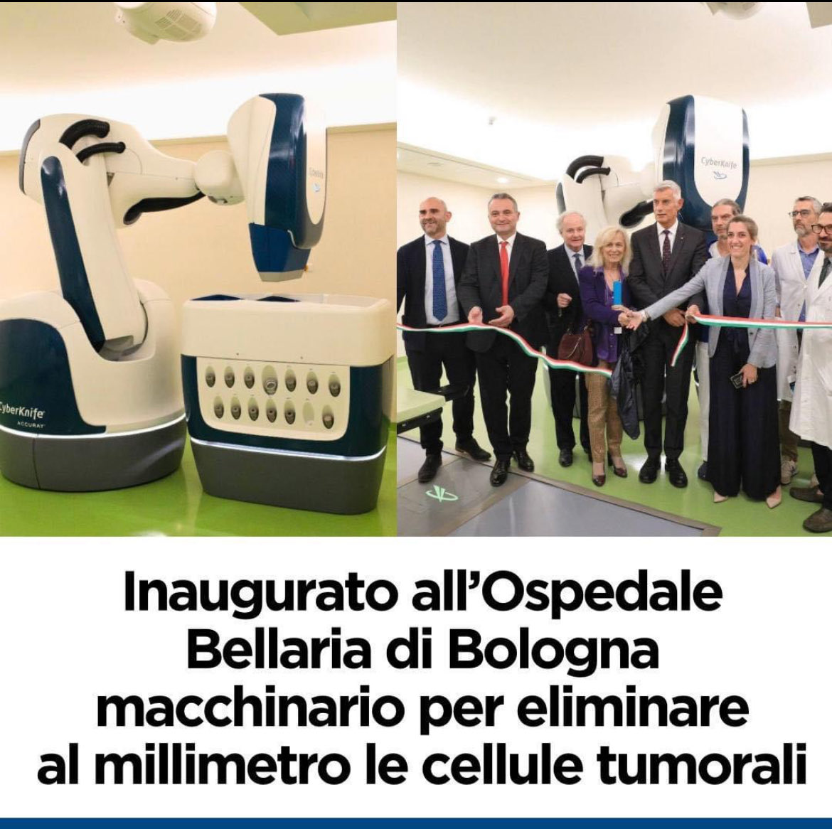 La Regione #EmiliaRomagna si dota in radioterapia oncologica di un altro macchinario all’avanguardia! Unica #Cyberknife in RER, brava <a href="/DElisa10964/">Elisa D’Angelo</a> e buon lavoro! ⁩ #RadOnc