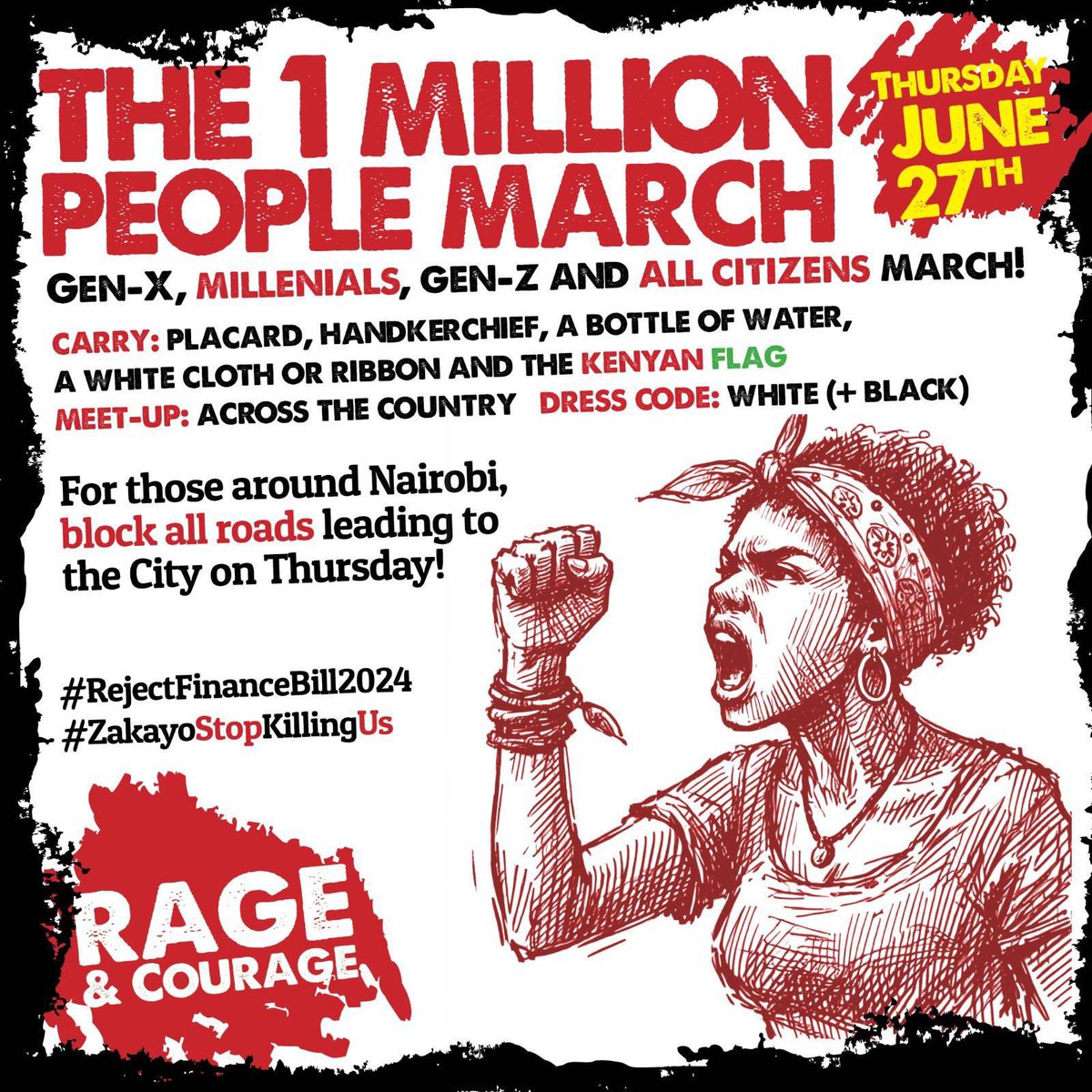 PaddockGirl_44's tweet photo. Huyu anasema restrategize saa ngapi. By the time we do that atakua ametuua sote. Calm down kitu gani. We are matching to Statehouse
#RutoMustGo
#RejectIMF https://t.co/tgP2z0xuX8
