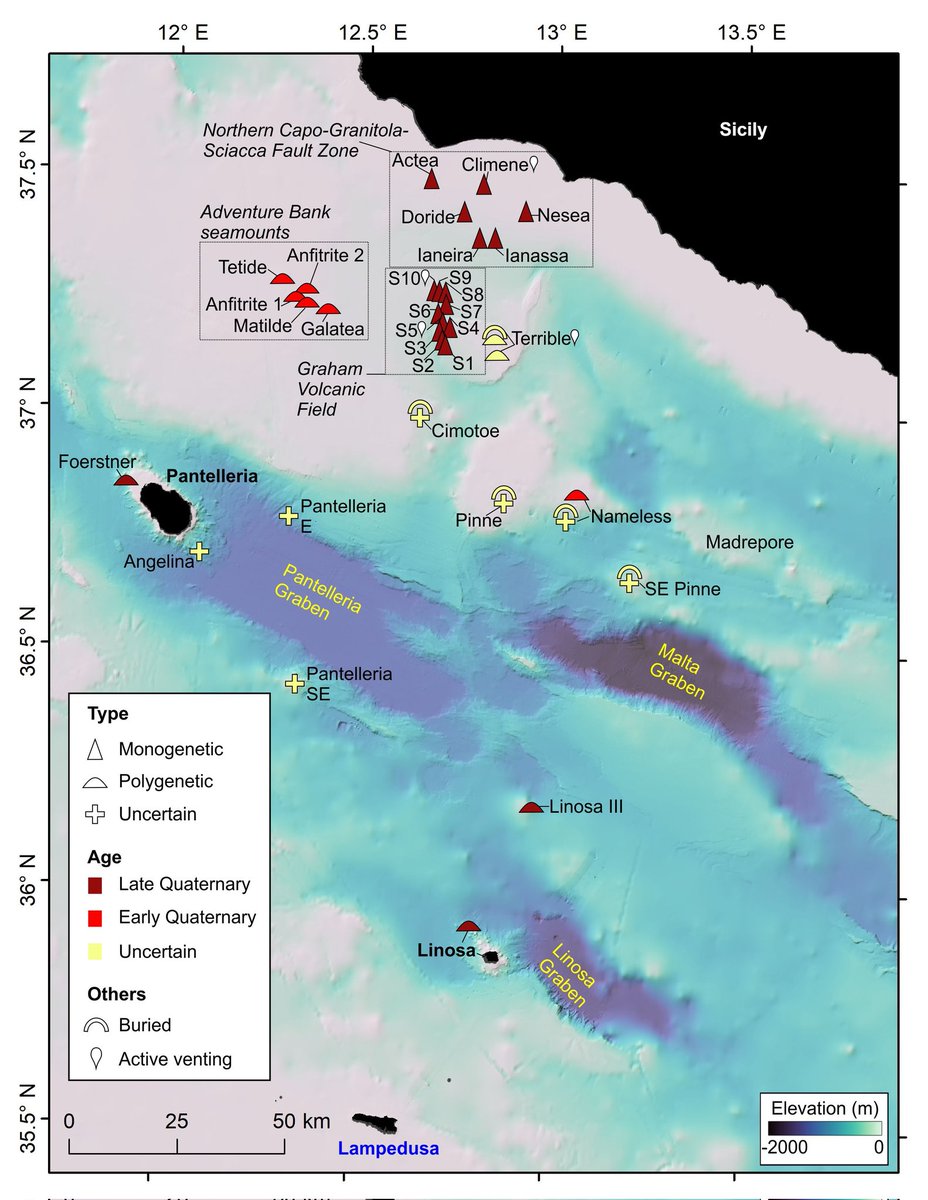 MagmaticAl's tweet photo. Our new paper published in #MarineGeology contains new geophysical data and rock samples collected during the #M191 research cruise in the #Sicilian #Channel. New #submarine #volcanoes were also discovered!🌋You read all about it here: 

https://t.co/3TNc3Un3Nr https://t.co/y2bjavQ6ho