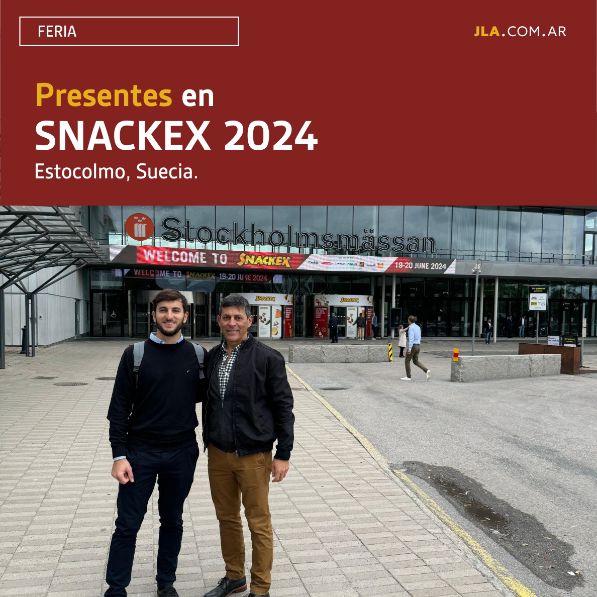 JLA_Arg's tweet image. #Snackex2024 🇸🇪
El día 19 de junio, Marisel, Roberto y Nicolas asistieron al centro de Convenciones Stockholmsmässan, para el evento que define la industria del negocio de los snacks salados. Más de 180 de los expositores líderes del sector de todo el mundo. 🥜