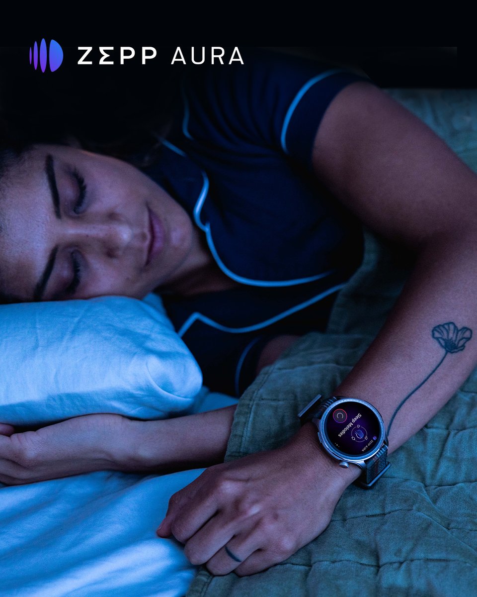 amazfitgermany's tweet photo. Erlebe #AI-generierte Schlafklรคnge, die sich basierend auf den biometrischen Daten deiner #Smartwatch anpassen, und vieles mehr mit Zepp Aura! Die Reise zu besserem Schlaf beginnt hier ๐ด #AmazfitBalance #BalanceInEveryBeat #ZeppAura https://t.co/OZqMSmg06m